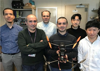 Prof. Uyar and the drone team