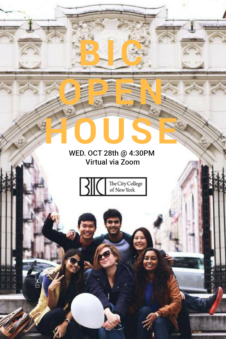 BIC Open House Wed. 10/28 4:30pm