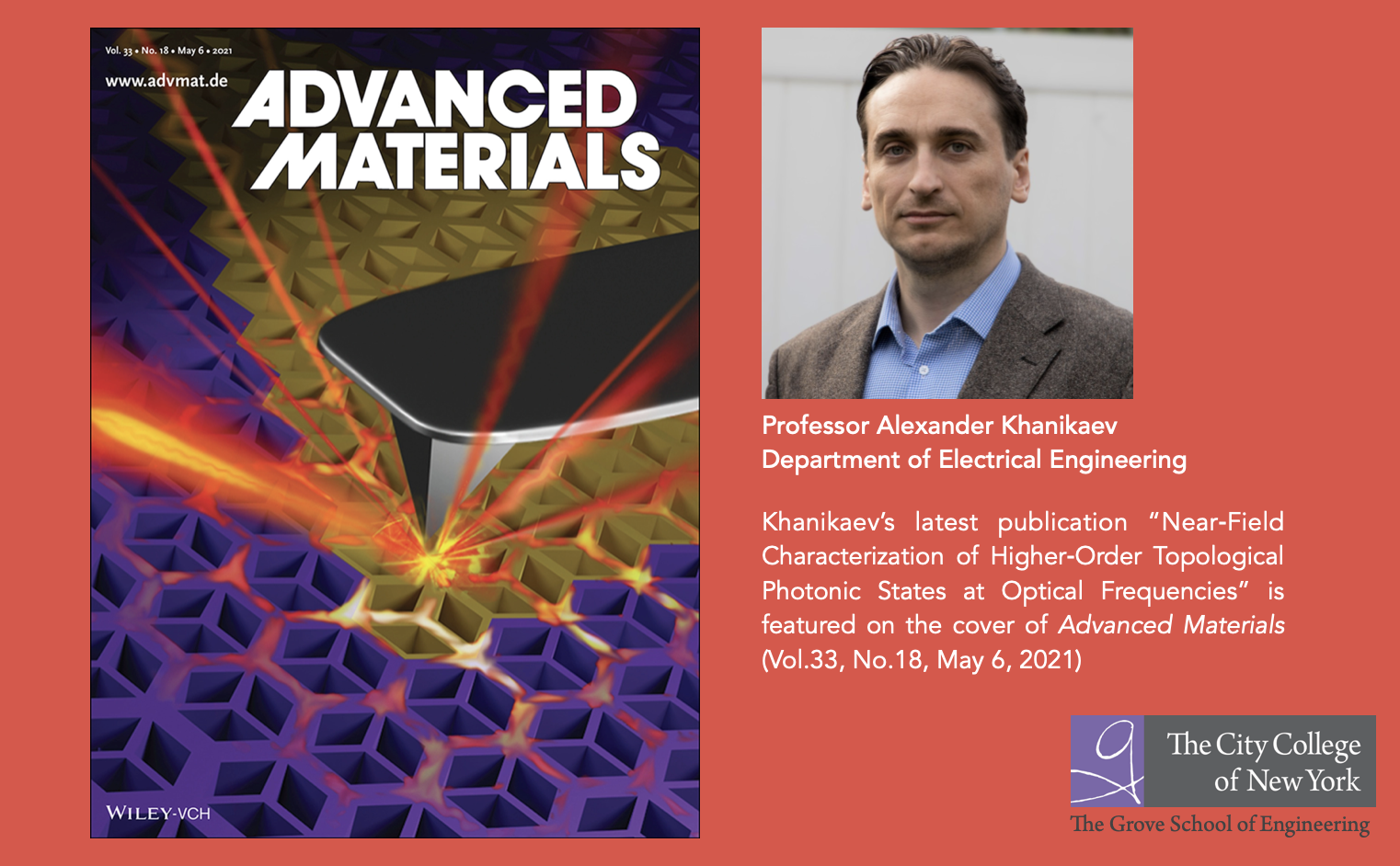 Khanikaev - Advanced Materials Cover