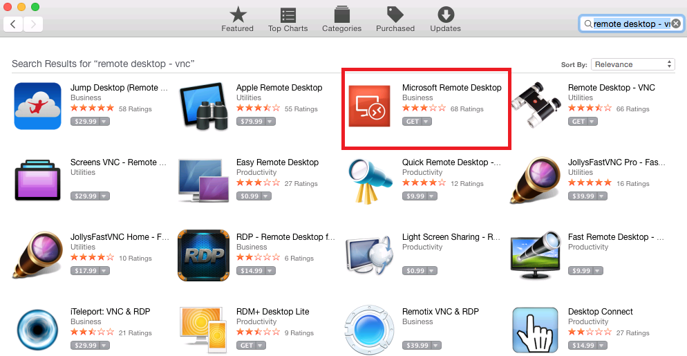 Mac to PC via RDP