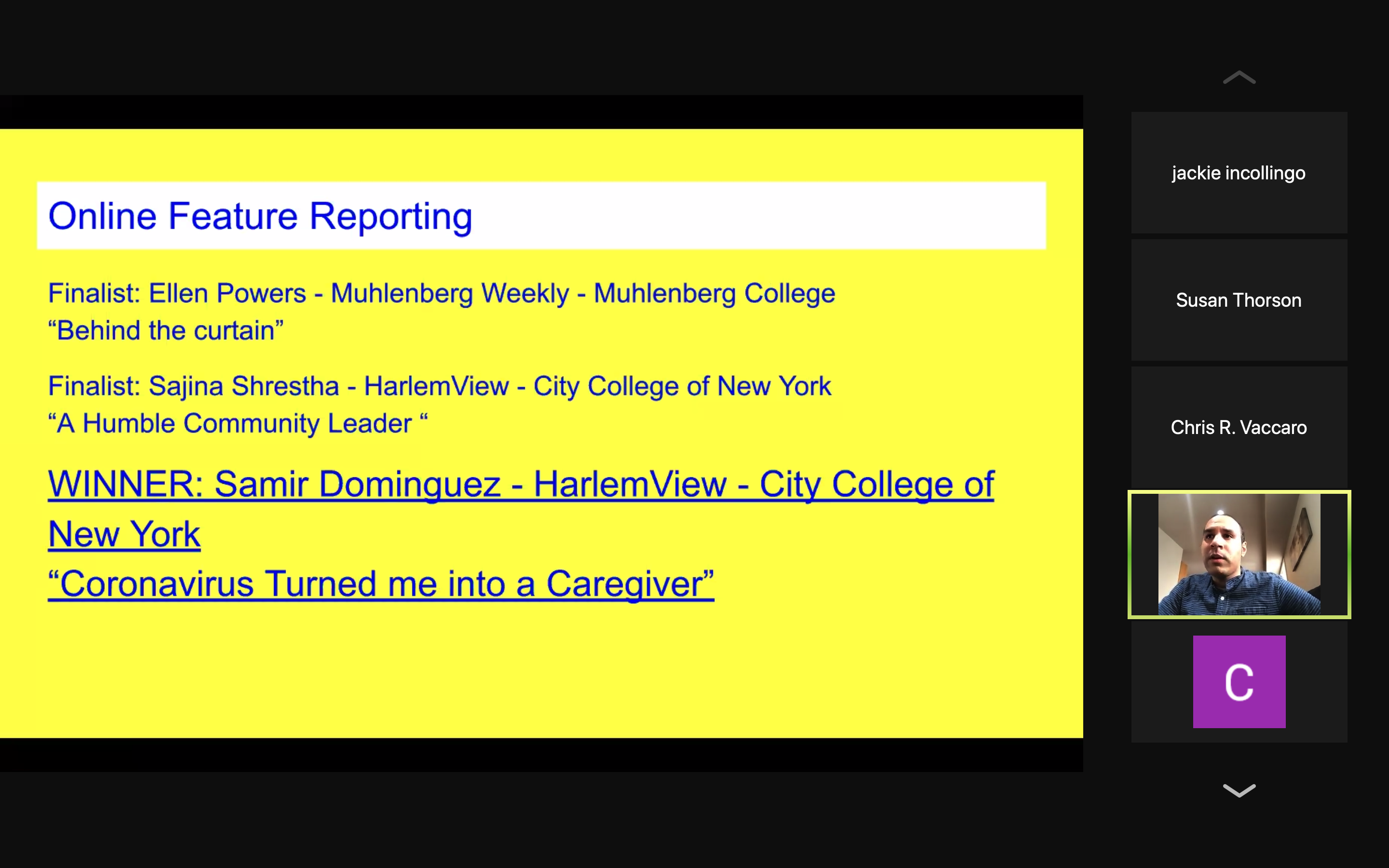 Online Feature Reporting announcement 