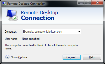 Remote Desktop Connection