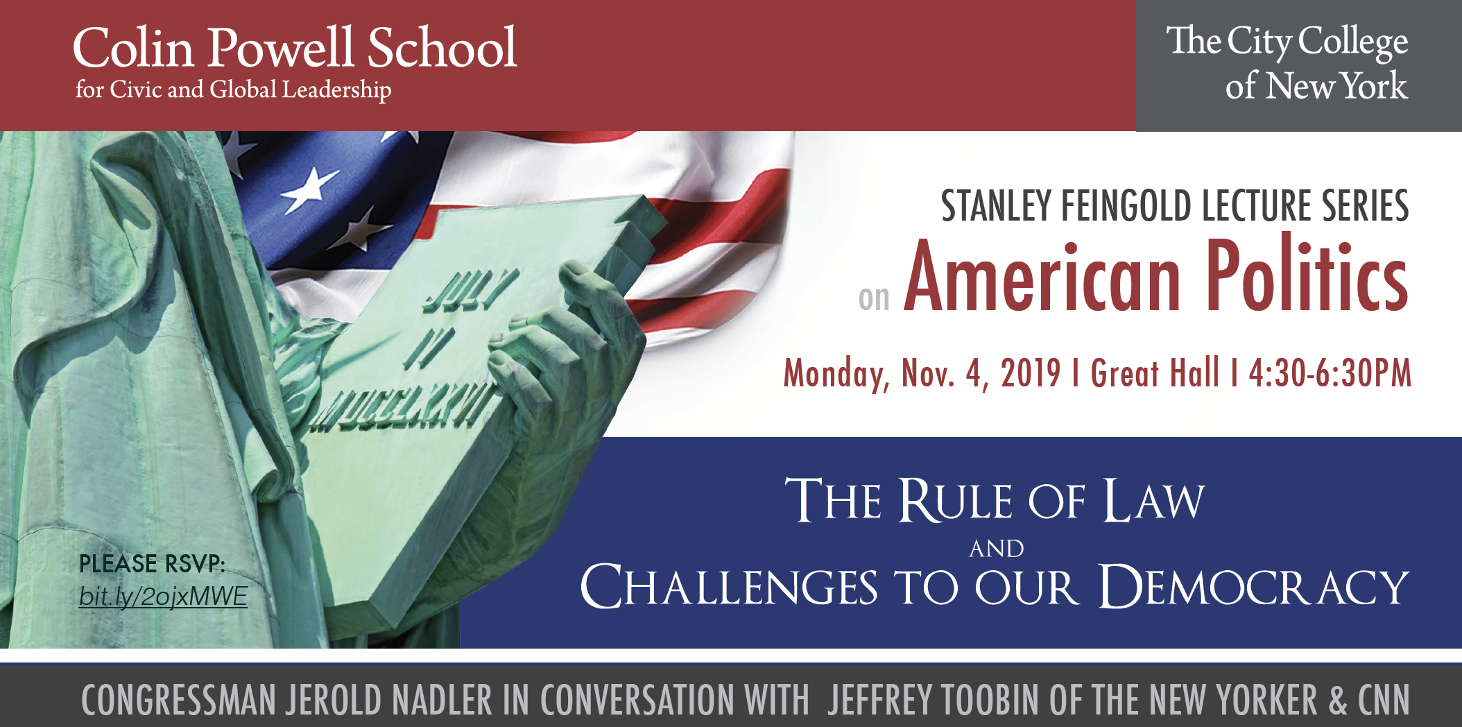 2nd ANNUAL STANLEY FEINGOLD LECTURE SERIES ON AMERICAN POLITICS