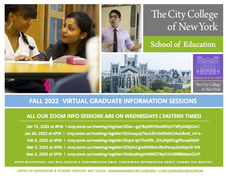 Graduate Applicant Information | The City College Of New York