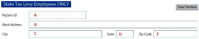 State Tax Levy Employees Only Section