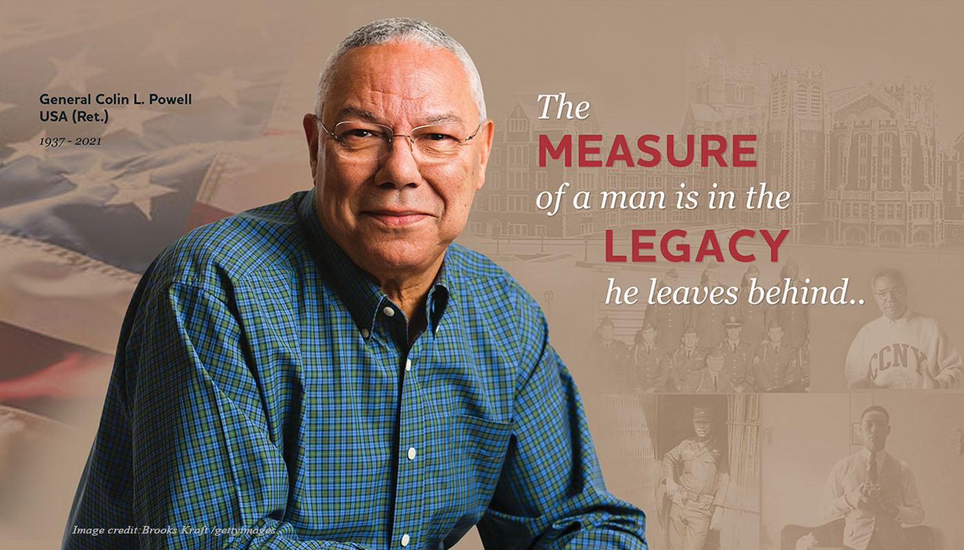 Gen Powell tribute banner