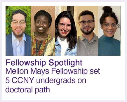 CCNY MMUF fellowship in their path to a doctorate program