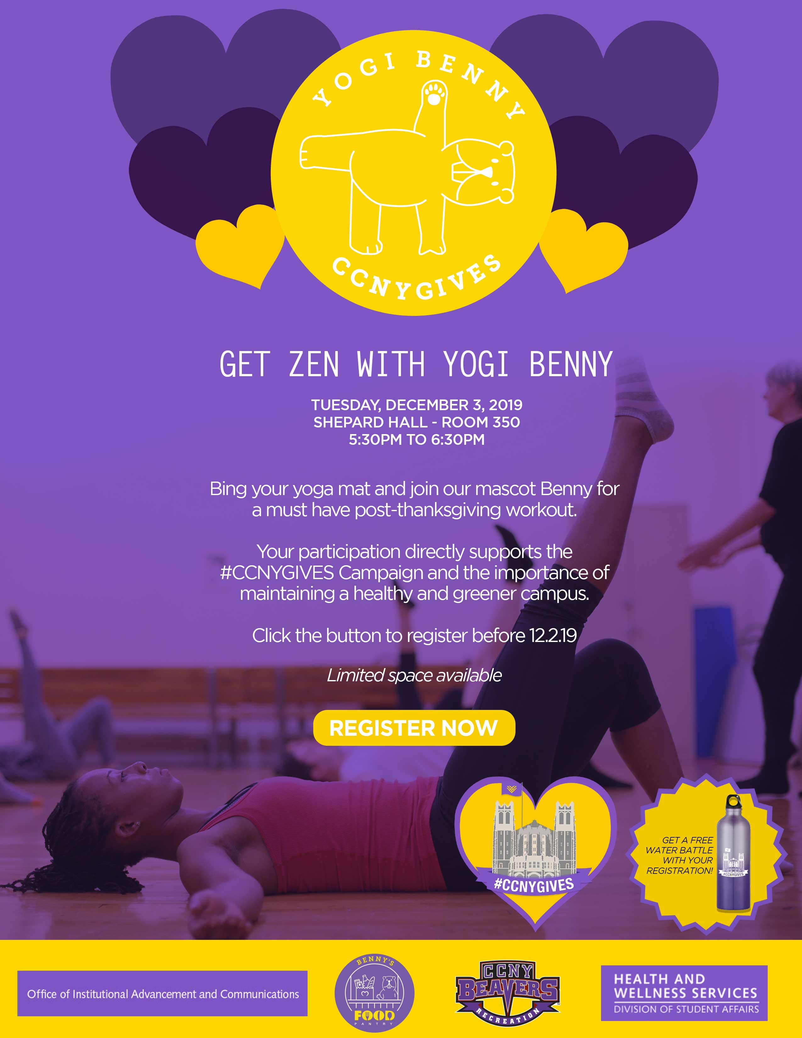 CCNYGIVES Yoga Class