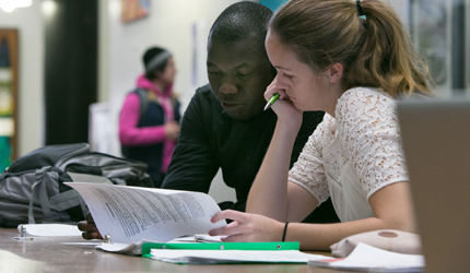 Two Student in the library