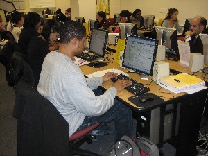 Students in computer lab