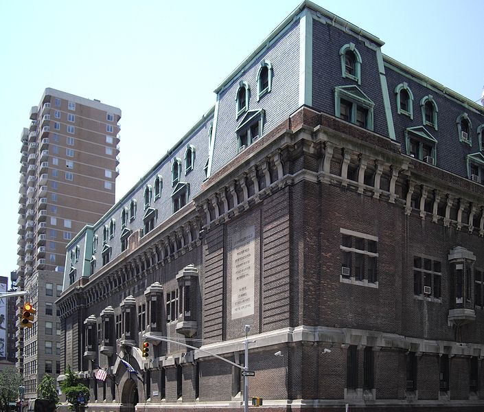 The armory of the 69th Infantry Regiment, at 68 Lexington Avenue in New York City