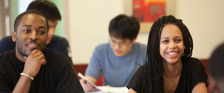 Students in a classroom