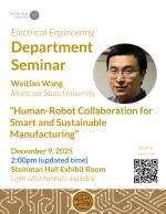 Flyer for December 9th EE Seminar