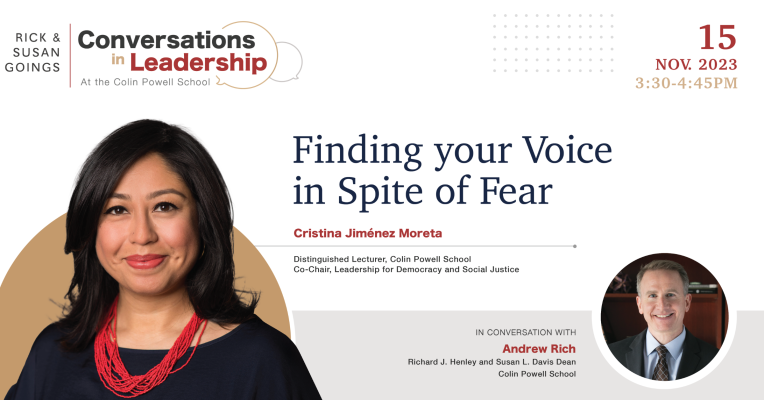 Cristina Jiménez Moreta Conversations in Leadership Event