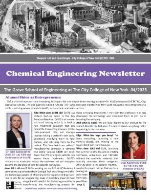 Spring 2025 ChE Newsletter