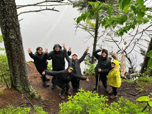 Group of students in the park