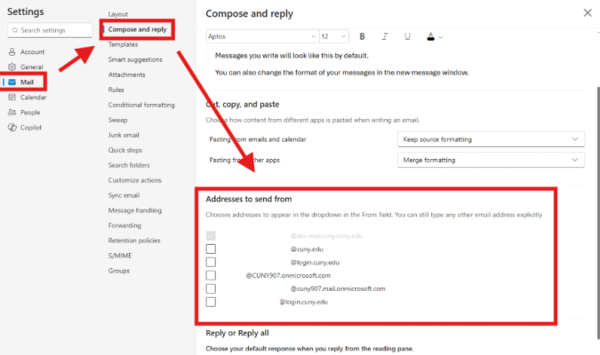 Compose and reply