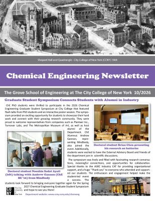 ChE Newsletter Front Page Image
