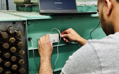 Student networking a computer