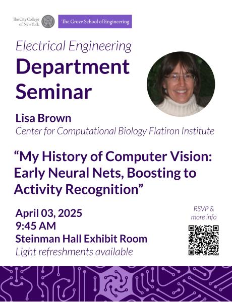 Flyer with a photo of Dr. Lisa Brown and event details