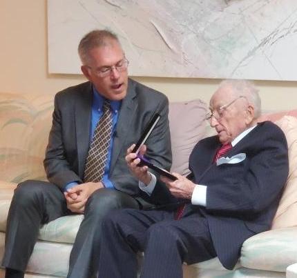 Benjamin Ferencz and Pres. Vince Boudreau