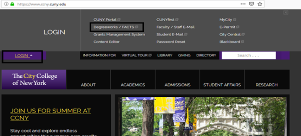 DegreeWorks Login