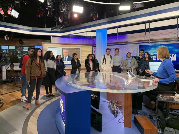 City College of New York Journalism Students Visit Spectrum News NY1