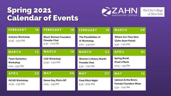 Spring 2021 Calendar