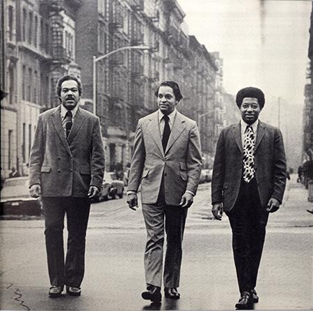 Leadership of the Architects' Renewal Committee in Harlem, which was recognized as one of the Nations first Community Design Centers. Co-Founder and Executive DirectorJ.Max Bond Jr. (left), ARCH 67'- 69', with architects Donald Ryder and Nathan Smith, ca. 1969.