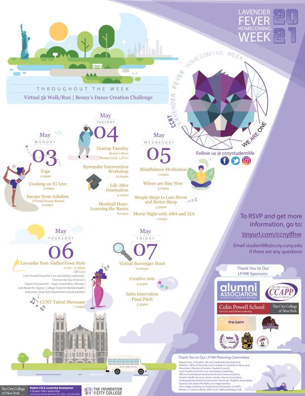 homecoming calender 2021 updated jpg The City College of New York