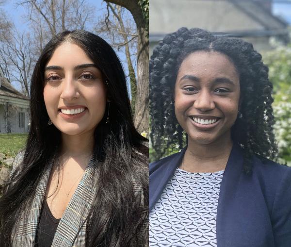 Fulbright 2021 winners Aisha Fuenzalida Butt & Cassiady Perard