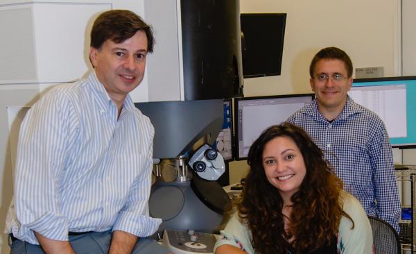 David Jeruzalmi and doctoral students Jillian Chase and Silas Hartley.