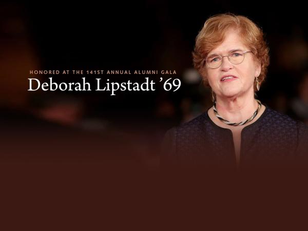 Deborah Lipstadt, CCNY Class of 1969 and 2021 John Finley Award winner.