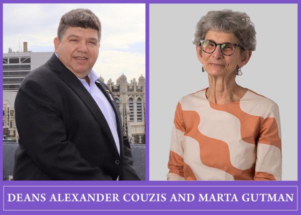 Deans Alexander Couzis and Marta Gutman