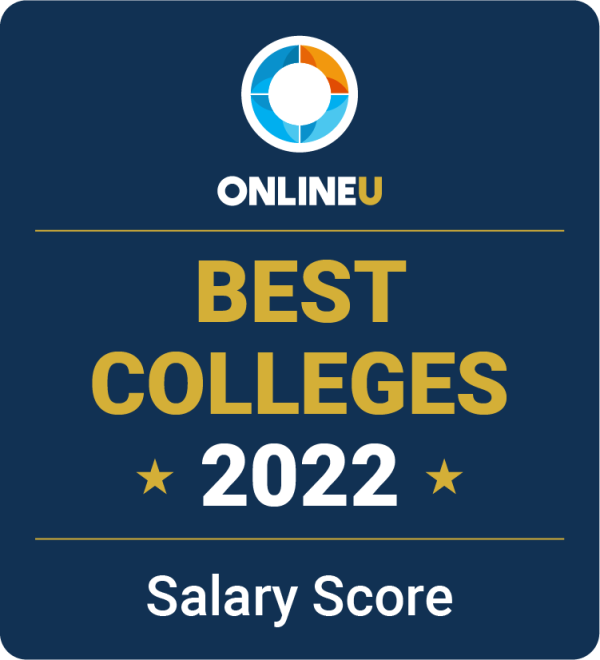 OnlineU 2022 Top Salary Score Rankings Badge