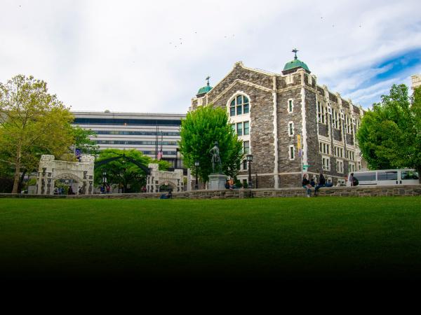 CCNY Campus With Students 