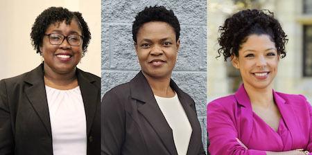 Rainbow Sarah Farr, Doreen Ahumah and Darresa Rodriguez are Women’s Forum Education Fund recipients.