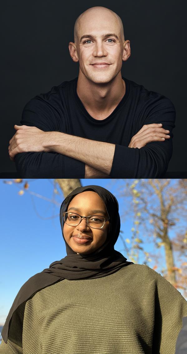 CCNY's 2023 Critical Language Scholarship scholars Ryan Walsh and Marieme Jiddou