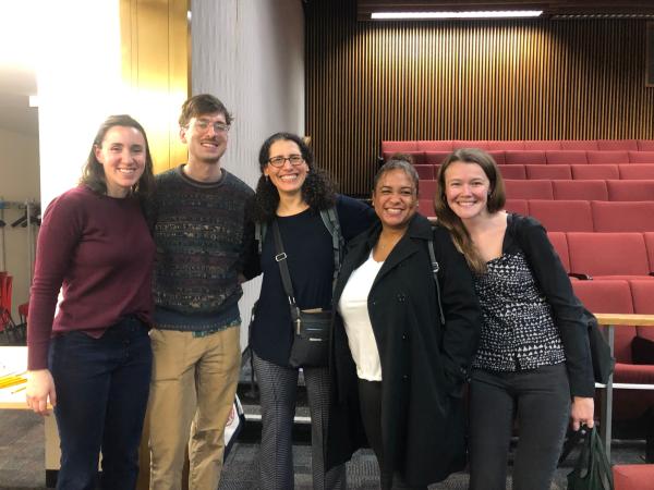 (from left to right) Yael Amron, Alex Klein, Stephanie Rose, Jerilys Perez, Katherine Gloede Silverman  