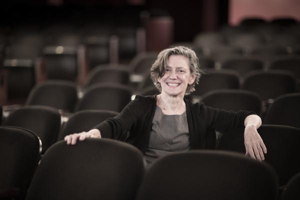 Karin Coonrod, founder of Compagnia de' Colombari, takes part in the Harlem Storytelling symposium panel at CCNY on April 25.