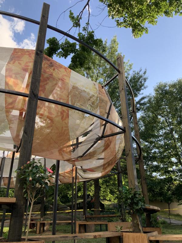 Marcus Garvey Park has a new installation called Sankofa designed by Jerome Haferd, CCNY Spitzer School of Architecture professor and architect. 