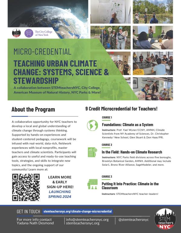 Teaching Urban Climate Change Systems, Science and Stewardship 1
