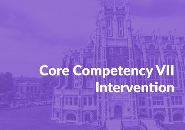 Core Competency VII: Intervention