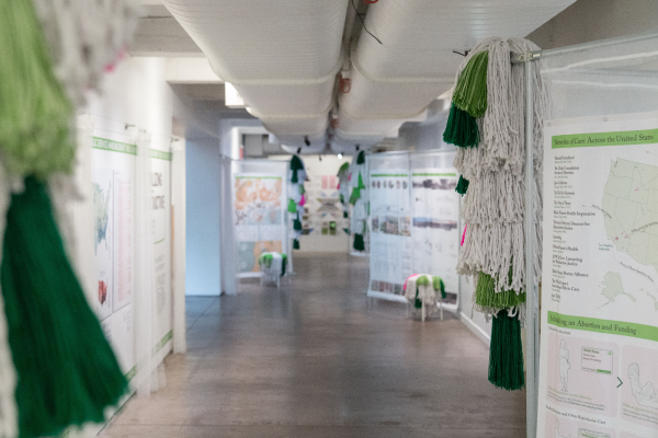 Lindsey Harkema's class and students curate and create traveling exhibit Spatializing Reporductive Justice