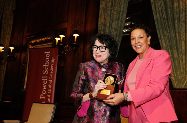 Sonia Sotomayor and Linda Powell