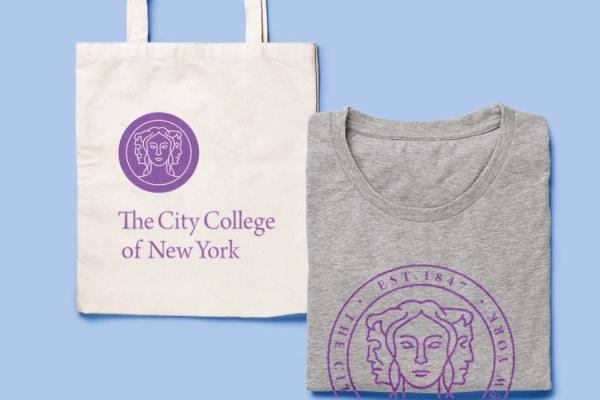 CCNY tote bag and shirt