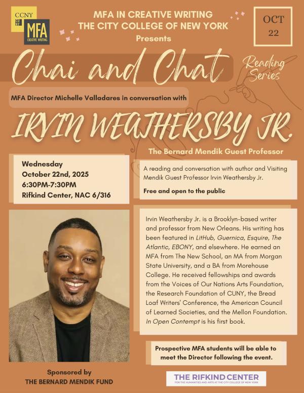 Irvin Weathersby in conversation with MFA Director