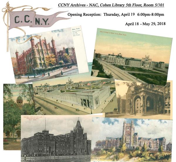 CCNY vintage postcard exhibit