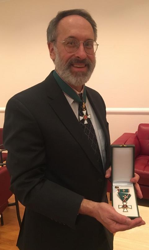 Charles Vörösmarty with Hungarian Award