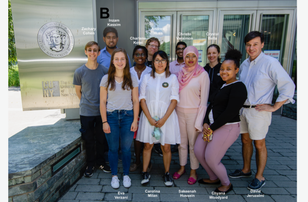 Undergrads at a variety of colleges who were student fellows in the B3 Research Experience for Undergraduates program at CCNY